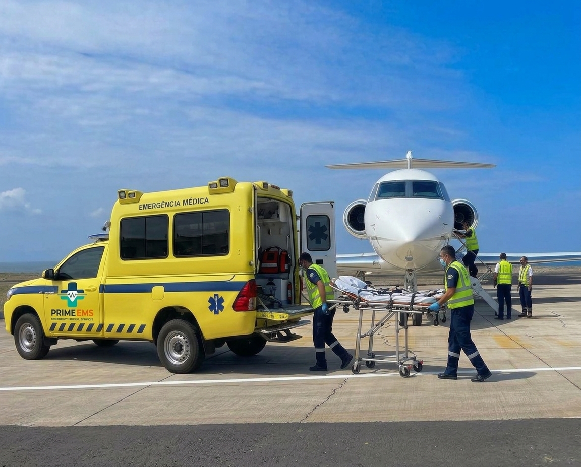 Evacuação médica aérea PRIME EMS